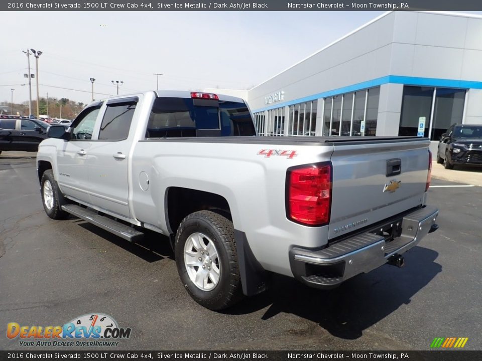 2016 Chevrolet Silverado 1500 LT Crew Cab 4x4 Silver Ice Metallic / Dark Ash/Jet Black Photo #4