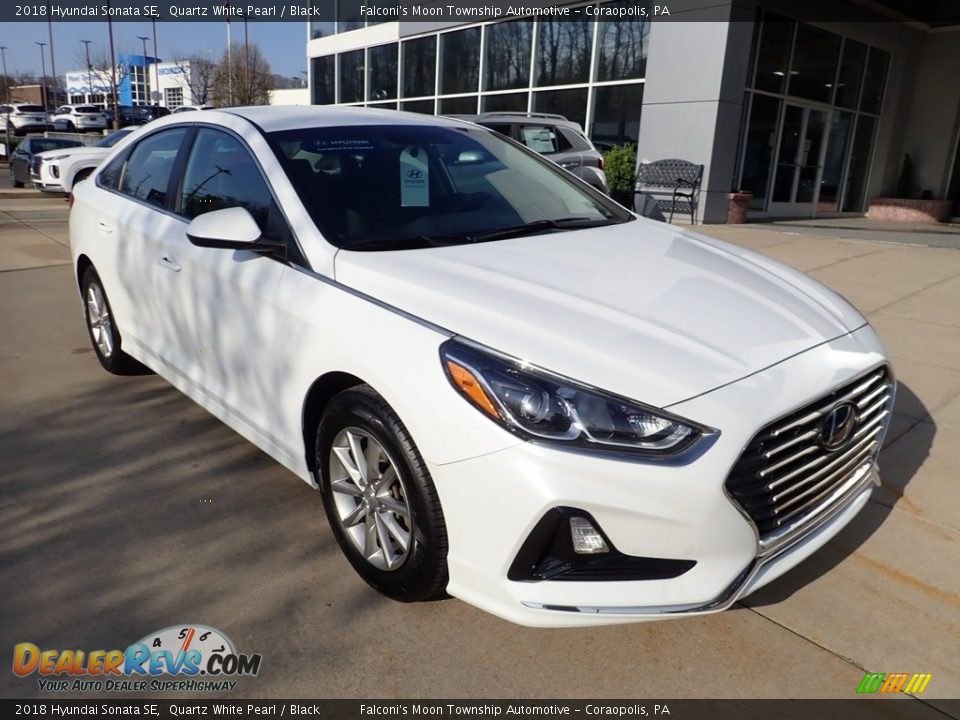 2018 Hyundai Sonata SE Quartz White Pearl / Black Photo #8