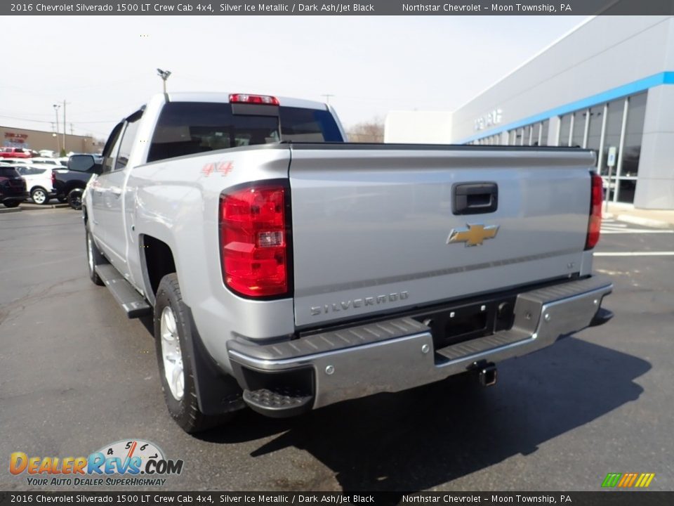 2016 Chevrolet Silverado 1500 LT Crew Cab 4x4 Silver Ice Metallic / Dark Ash/Jet Black Photo #5