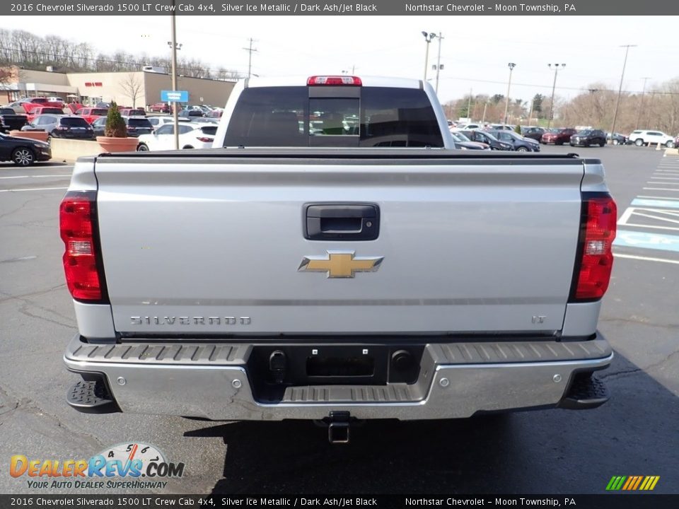 2016 Chevrolet Silverado 1500 LT Crew Cab 4x4 Silver Ice Metallic / Dark Ash/Jet Black Photo #6