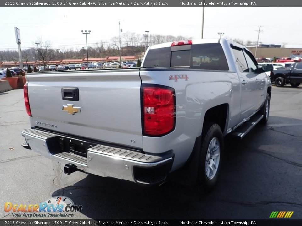 2016 Chevrolet Silverado 1500 LT Crew Cab 4x4 Silver Ice Metallic / Dark Ash/Jet Black Photo #7