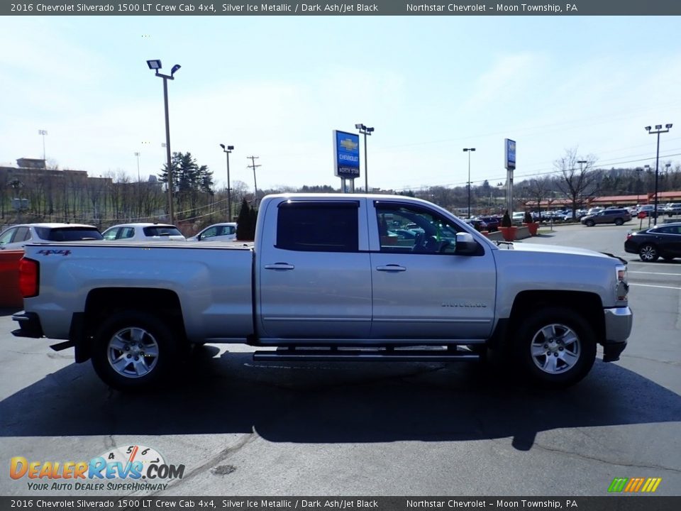 2016 Chevrolet Silverado 1500 LT Crew Cab 4x4 Silver Ice Metallic / Dark Ash/Jet Black Photo #9