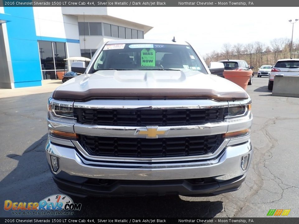 2016 Chevrolet Silverado 1500 LT Crew Cab 4x4 Silver Ice Metallic / Dark Ash/Jet Black Photo #12