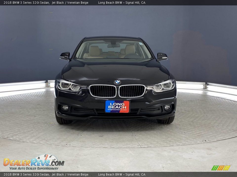 2018 BMW 3 Series 320i Sedan Jet Black / Venetian Beige Photo #2