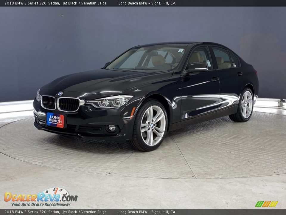 2018 BMW 3 Series 320i Sedan Jet Black / Venetian Beige Photo #3