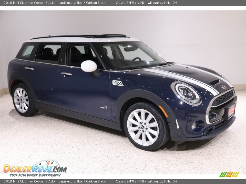 2018 Mini Clubman Cooper S ALL4 Lapisluxury Blue / Carbon Black Photo #1