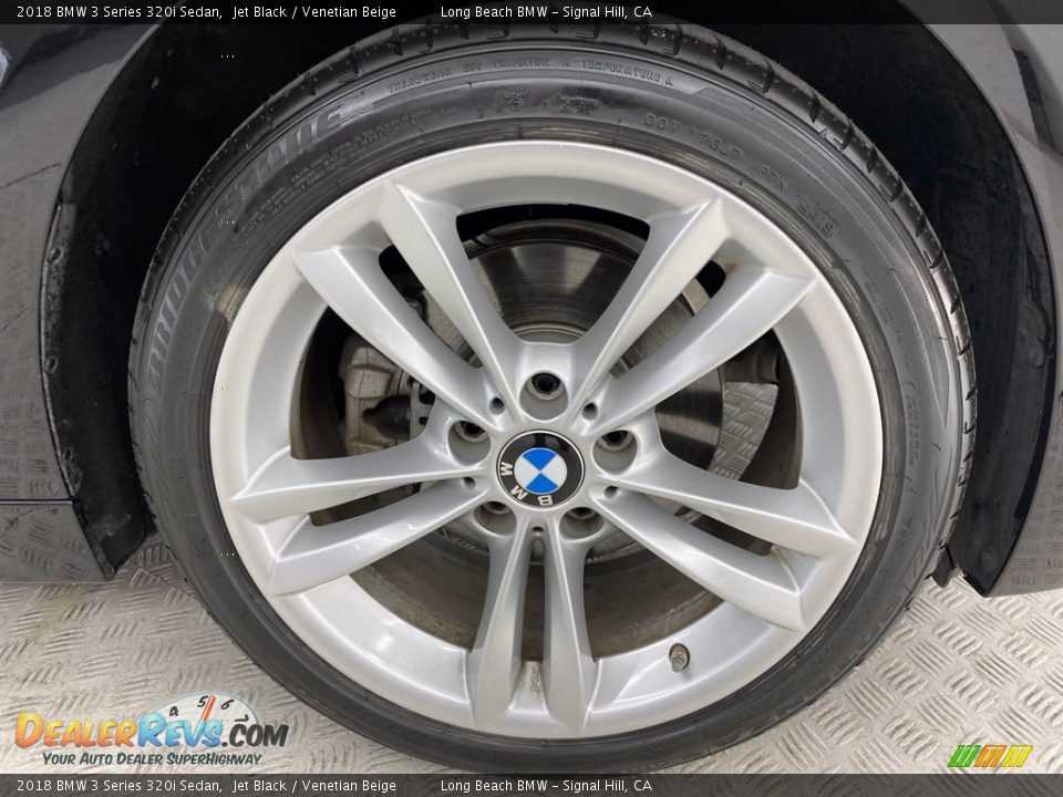 2018 BMW 3 Series 320i Sedan Jet Black / Venetian Beige Photo #6