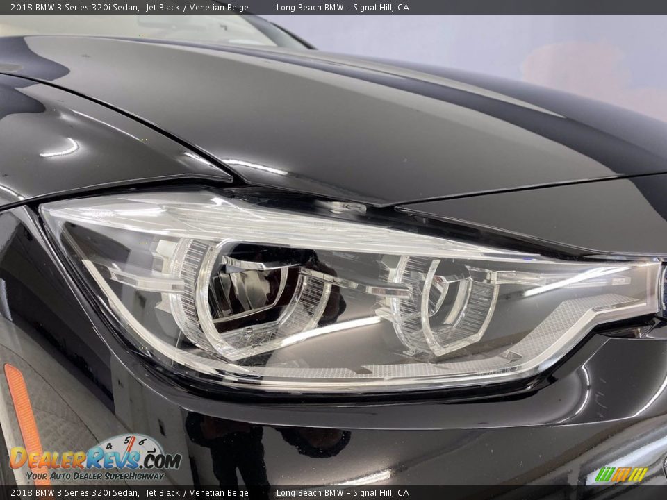 2018 BMW 3 Series 320i Sedan Jet Black / Venetian Beige Photo #7