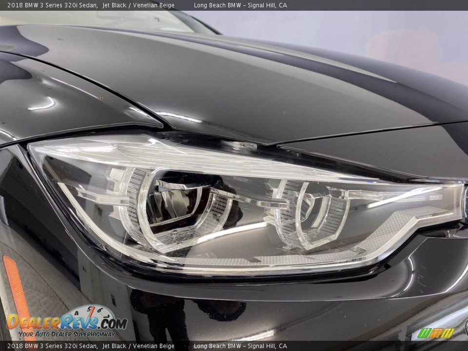 2018 BMW 3 Series 320i Sedan Jet Black / Venetian Beige Photo #7