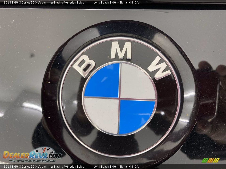 2018 BMW 3 Series 320i Sedan Jet Black / Venetian Beige Photo #8