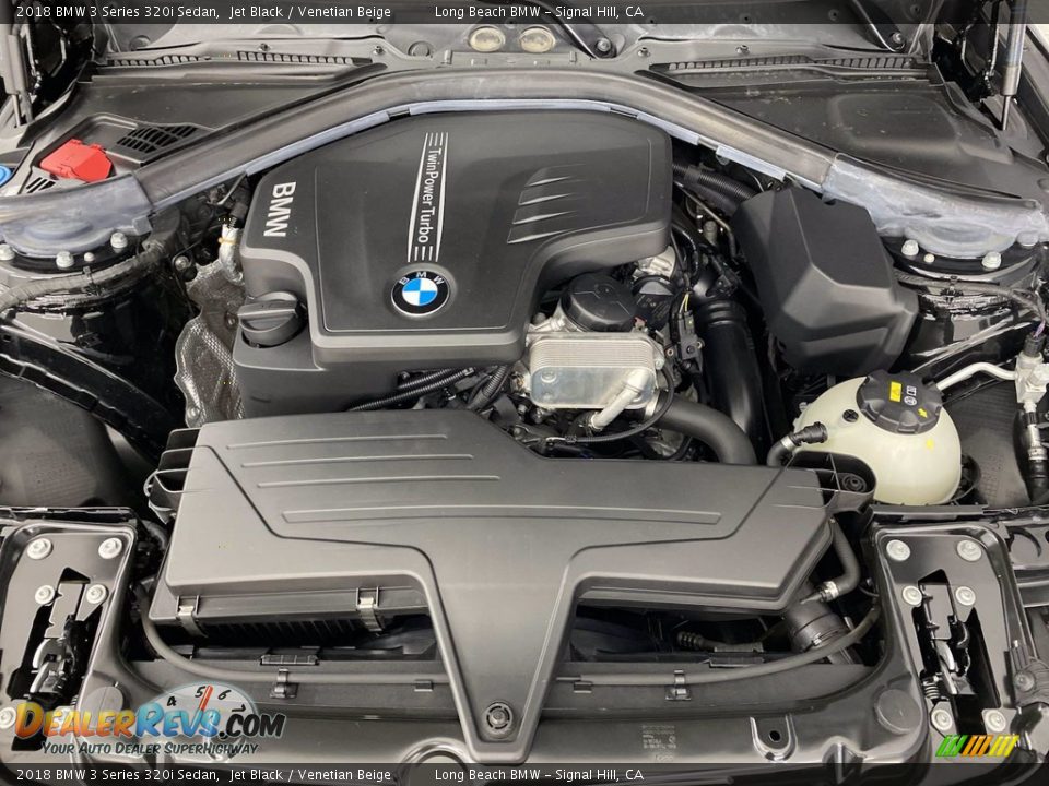 2018 BMW 3 Series 320i Sedan Jet Black / Venetian Beige Photo #12