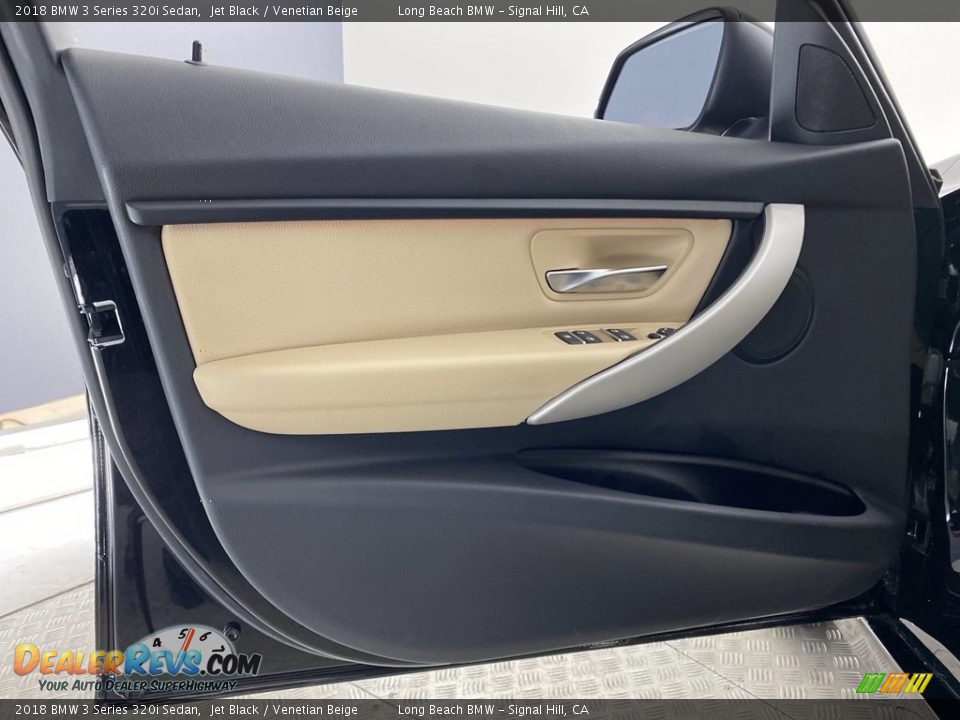 2018 BMW 3 Series 320i Sedan Jet Black / Venetian Beige Photo #13