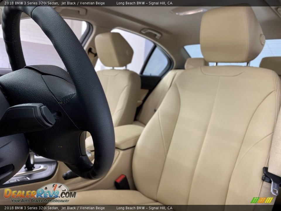 2018 BMW 3 Series 320i Sedan Jet Black / Venetian Beige Photo #17