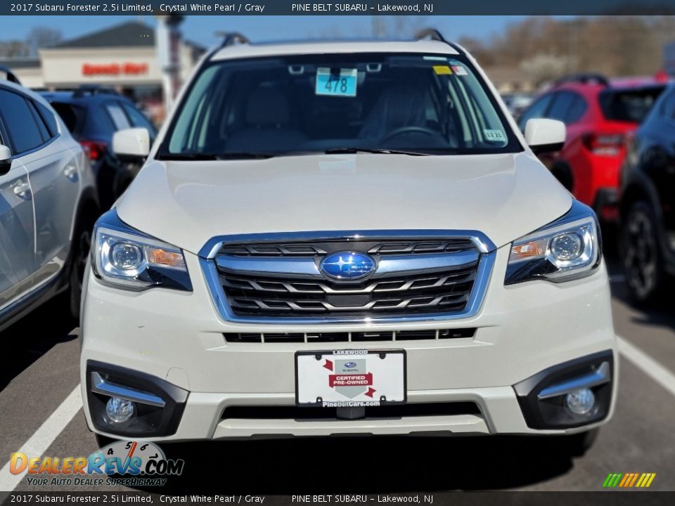 2017 Subaru Forester 2.5i Limited Crystal White Pearl / Gray Photo #2