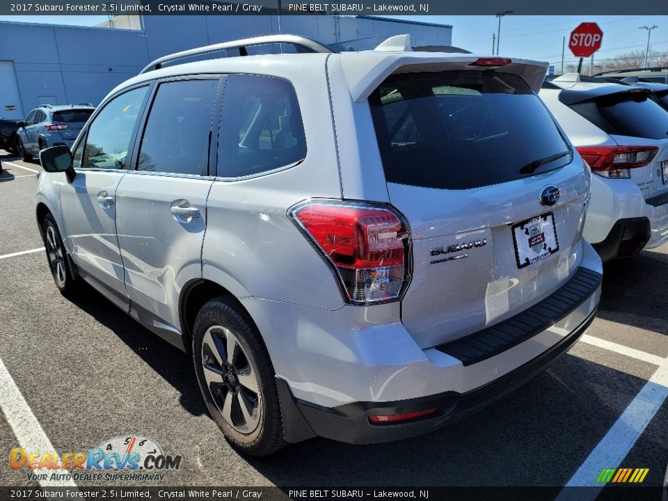 2017 Subaru Forester 2.5i Limited Crystal White Pearl / Gray Photo #3