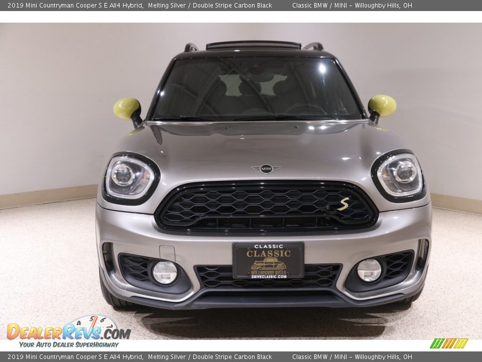 2019 Mini Countryman Cooper S E All4 Hybrid Melting Silver / Double Stripe Carbon Black Photo #2