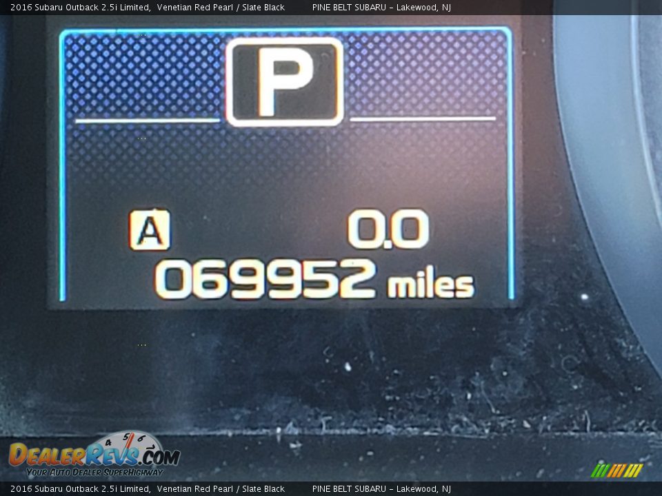 2016 Subaru Outback 2.5i Limited Venetian Red Pearl / Slate Black Photo #3