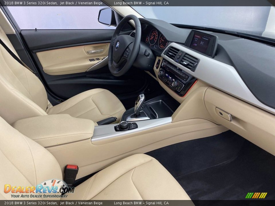 2018 BMW 3 Series 320i Sedan Jet Black / Venetian Beige Photo #32