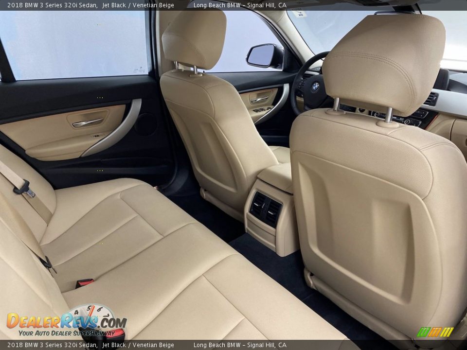 2018 BMW 3 Series 320i Sedan Jet Black / Venetian Beige Photo #35