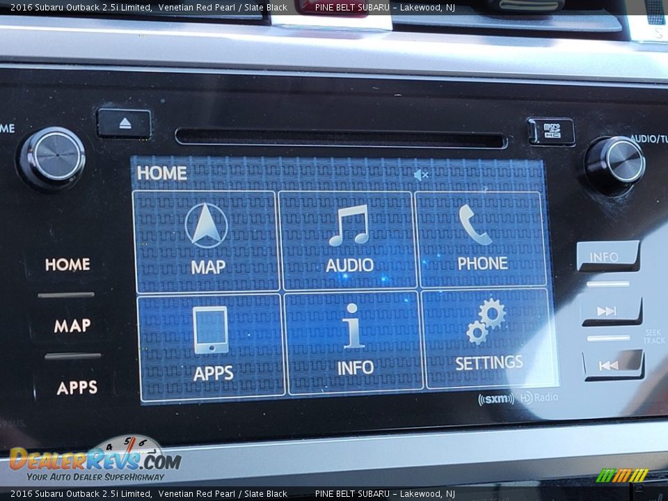 2016 Subaru Outback 2.5i Limited Venetian Red Pearl / Slate Black Photo #7