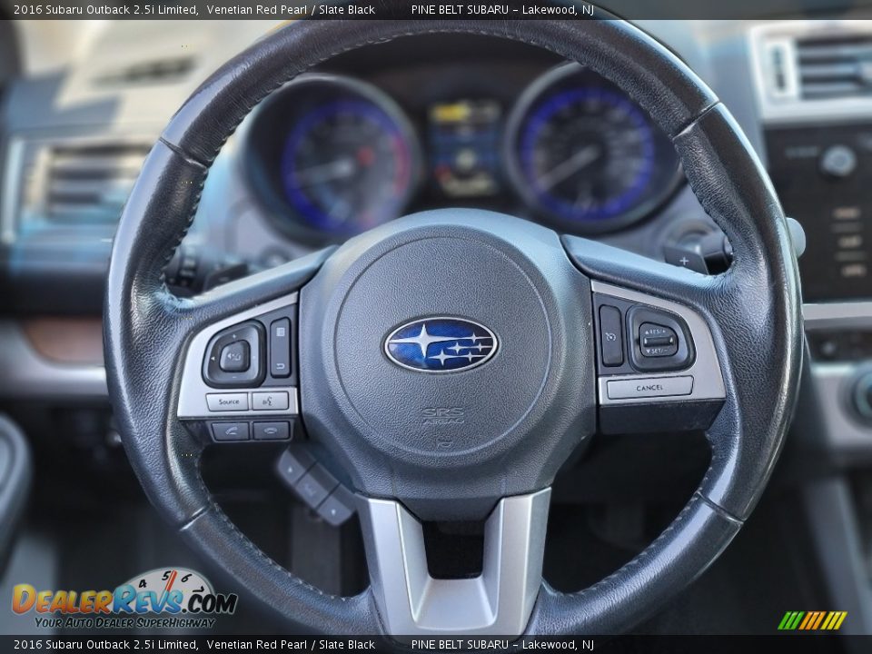 2016 Subaru Outback 2.5i Limited Venetian Red Pearl / Slate Black Photo #10