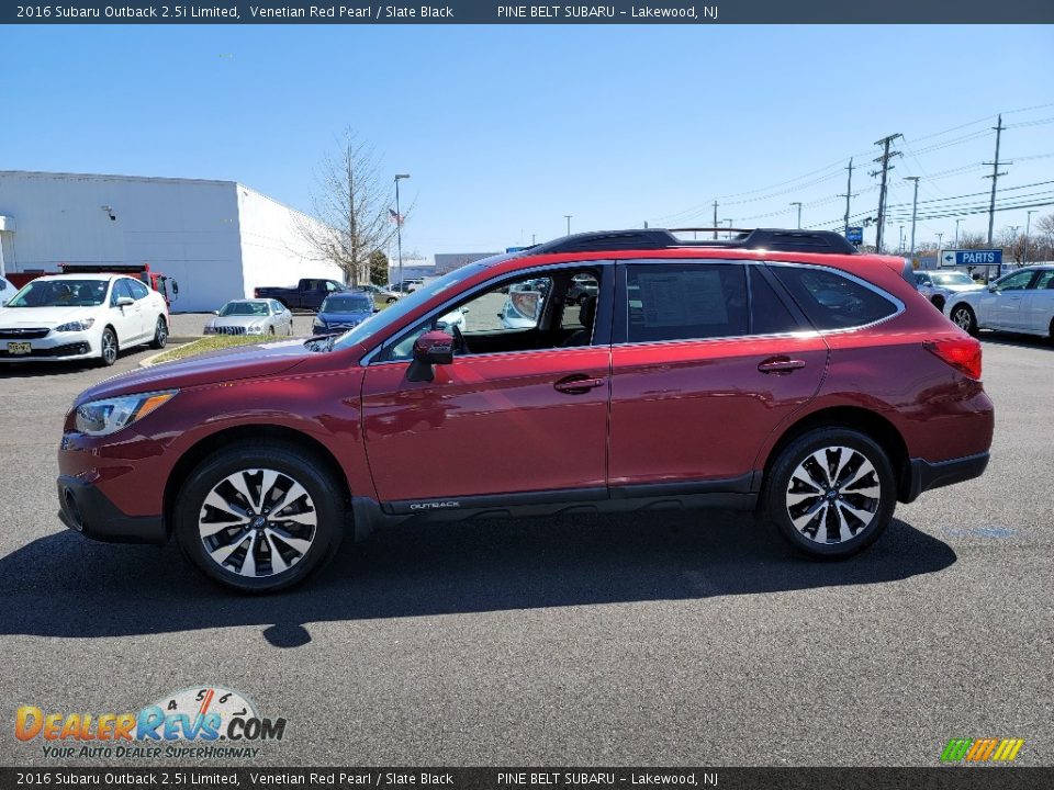 2016 Subaru Outback 2.5i Limited Venetian Red Pearl / Slate Black Photo #18