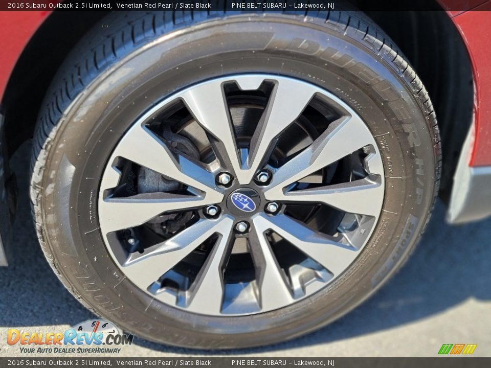 2016 Subaru Outback 2.5i Limited Venetian Red Pearl / Slate Black Photo #23