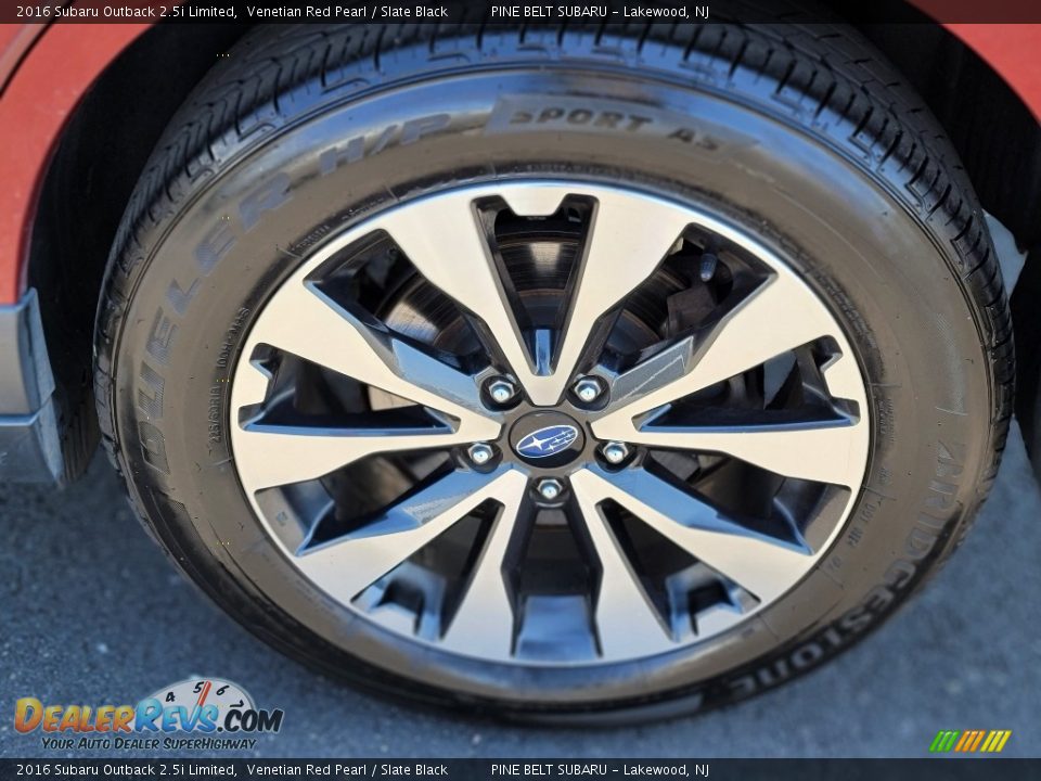 2016 Subaru Outback 2.5i Limited Venetian Red Pearl / Slate Black Photo #30