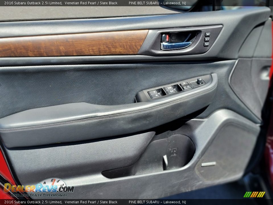 2016 Subaru Outback 2.5i Limited Venetian Red Pearl / Slate Black Photo #36