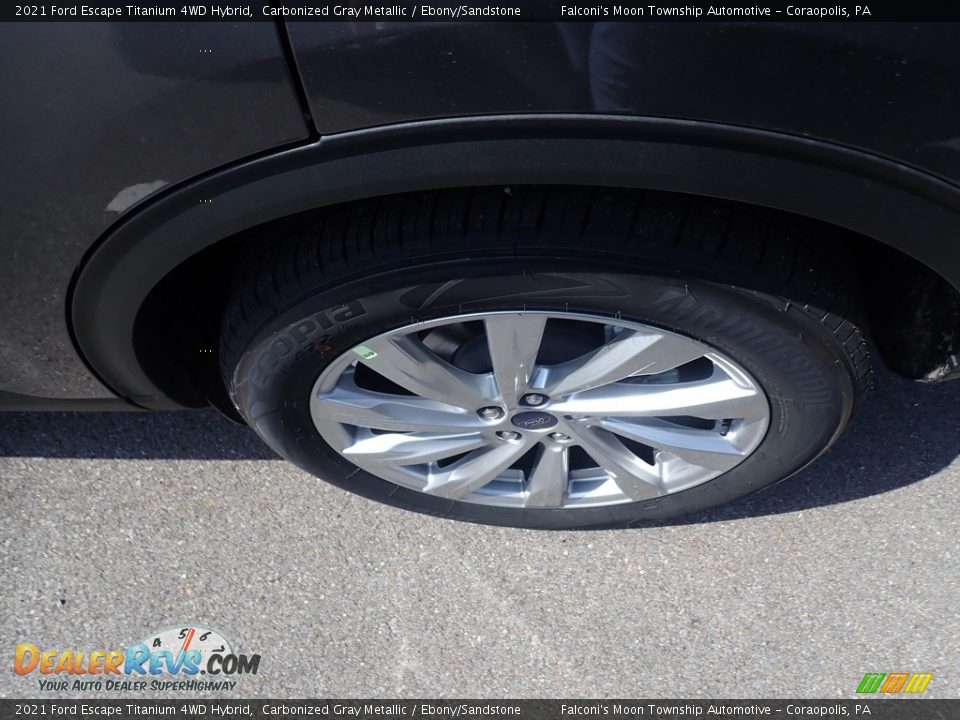 2021 Ford Escape Titanium 4WD Hybrid Carbonized Gray Metallic / Ebony/Sandstone Photo #7