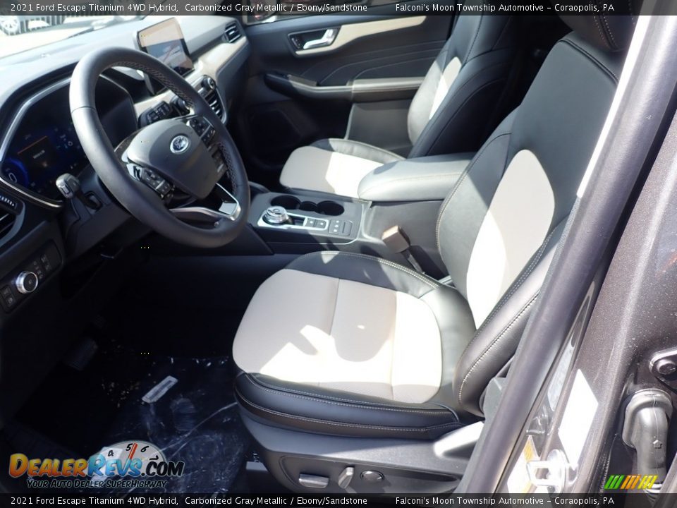 2021 Ford Escape Titanium 4WD Hybrid Carbonized Gray Metallic / Ebony/Sandstone Photo #10