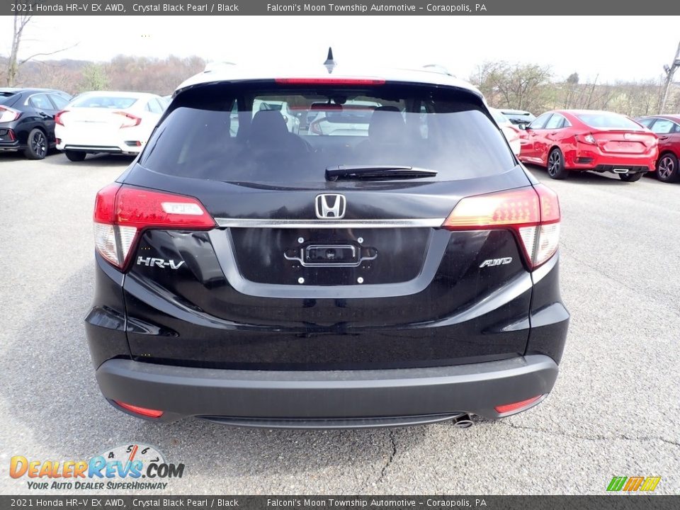 2021 Honda HR-V EX AWD Crystal Black Pearl / Black Photo #3