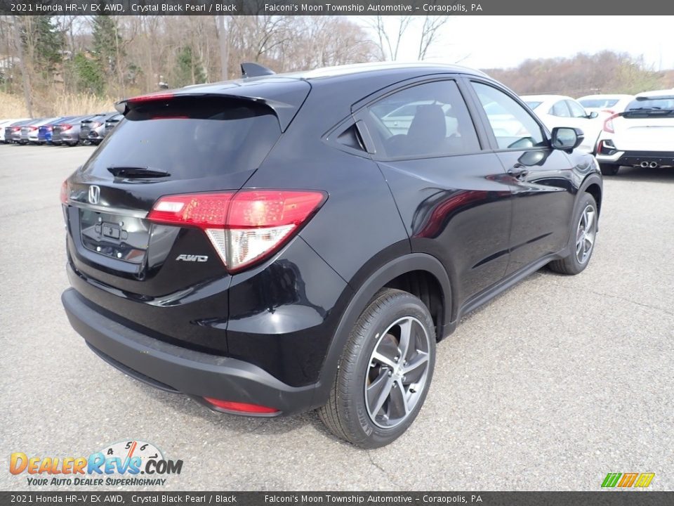 2021 Honda HR-V EX AWD Crystal Black Pearl / Black Photo #4