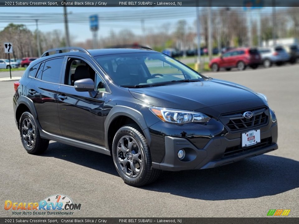 2021 Subaru Crosstrek Sport Crystal Black Silica / Gray Photo #13