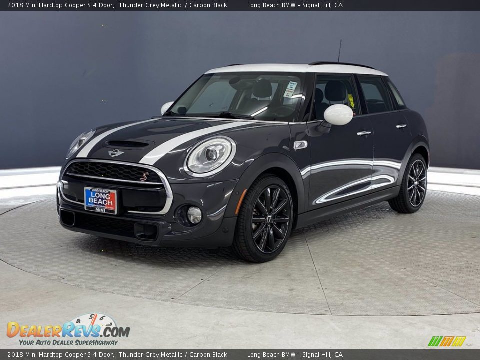 2018 Mini Hardtop Cooper S 4 Door Thunder Grey Metallic / Carbon Black Photo #3