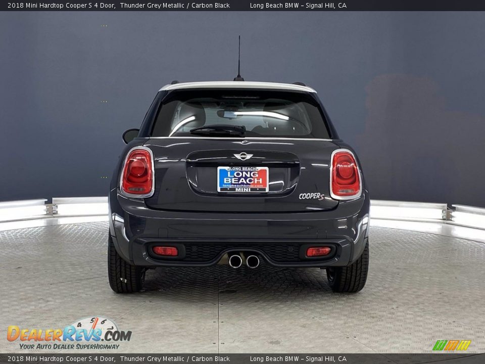 2018 Mini Hardtop Cooper S 4 Door Thunder Grey Metallic / Carbon Black Photo #4