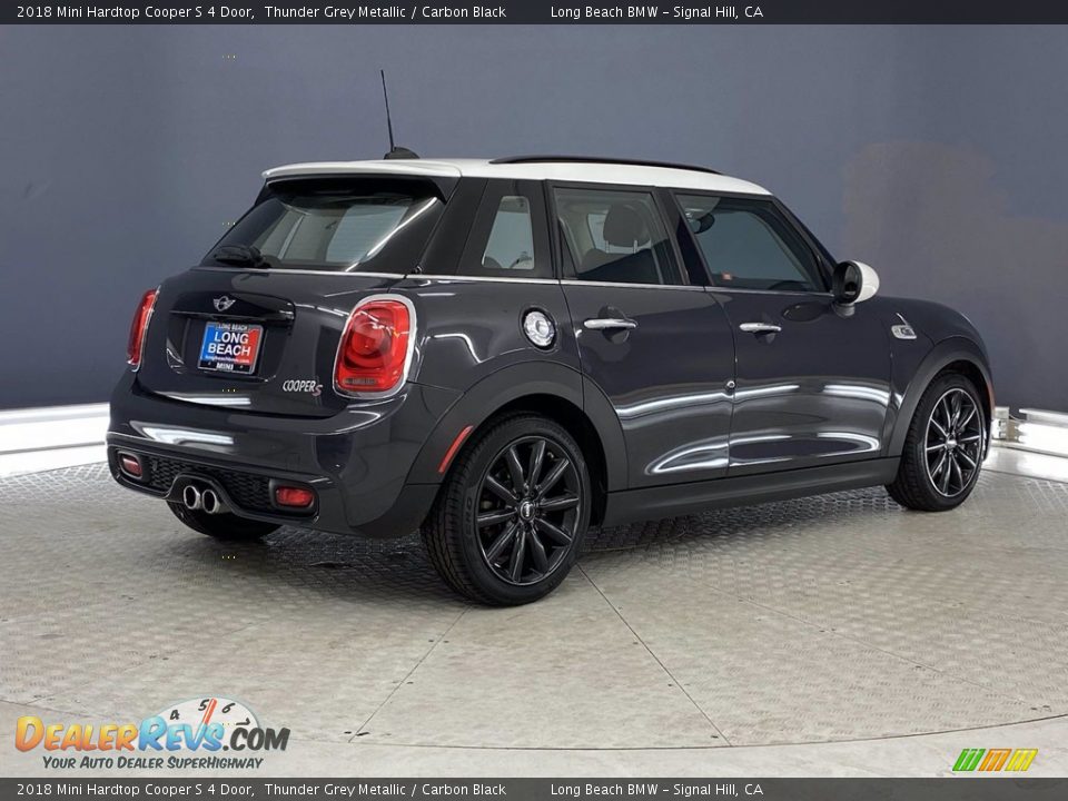 2018 Mini Hardtop Cooper S 4 Door Thunder Grey Metallic / Carbon Black Photo #5