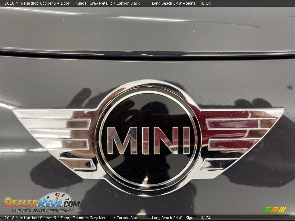 2018 Mini Hardtop Cooper S 4 Door Thunder Grey Metallic / Carbon Black Photo #8