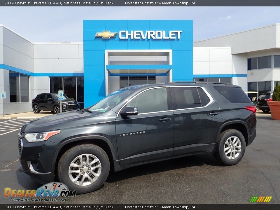 2019 Chevrolet Traverse LT AWD Satin Steel Metallic / Jet Black Photo #1