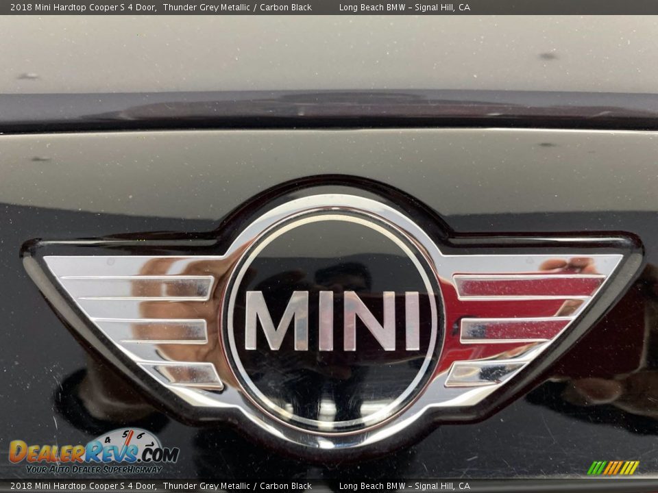 2018 Mini Hardtop Cooper S 4 Door Thunder Grey Metallic / Carbon Black Photo #10
