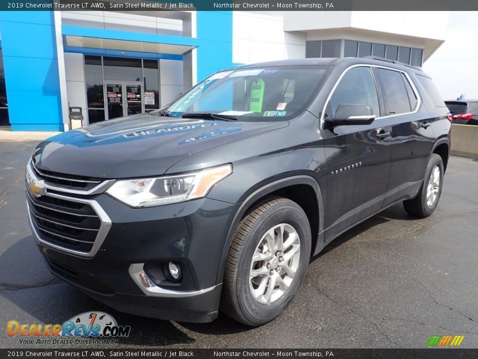 2019 Chevrolet Traverse LT AWD Satin Steel Metallic / Jet Black Photo #2