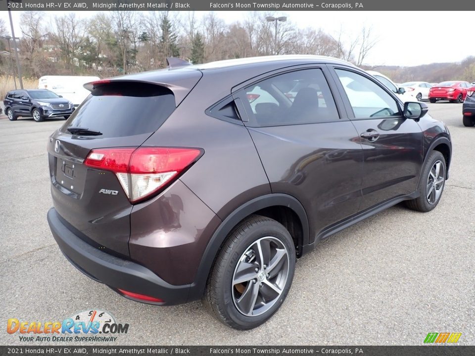 2021 Honda HR-V EX AWD Midnight Amethyst Metallic / Black Photo #4