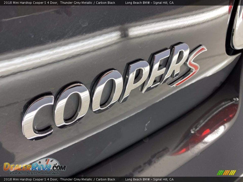 2018 Mini Hardtop Cooper S 4 Door Thunder Grey Metallic / Carbon Black Photo #11