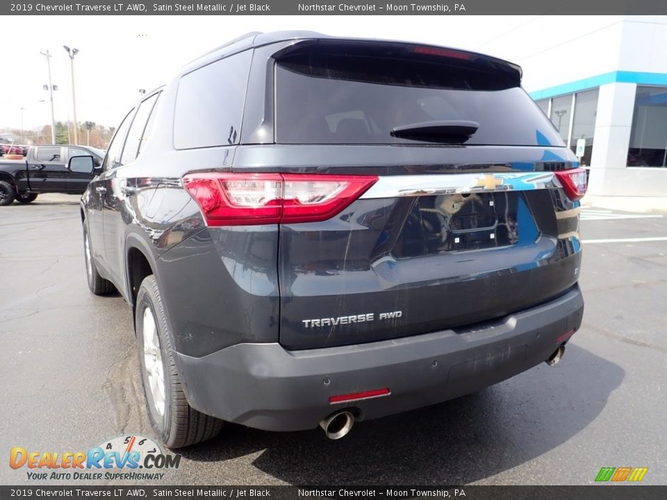 2019 Chevrolet Traverse LT AWD Satin Steel Metallic / Jet Black Photo #5