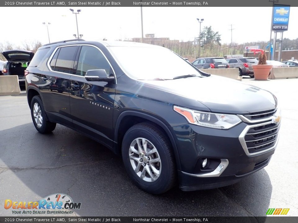 2019 Chevrolet Traverse LT AWD Satin Steel Metallic / Jet Black Photo #11