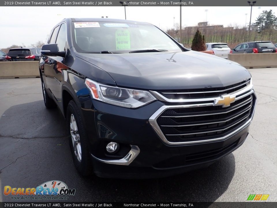 2019 Chevrolet Traverse LT AWD Satin Steel Metallic / Jet Black Photo #12