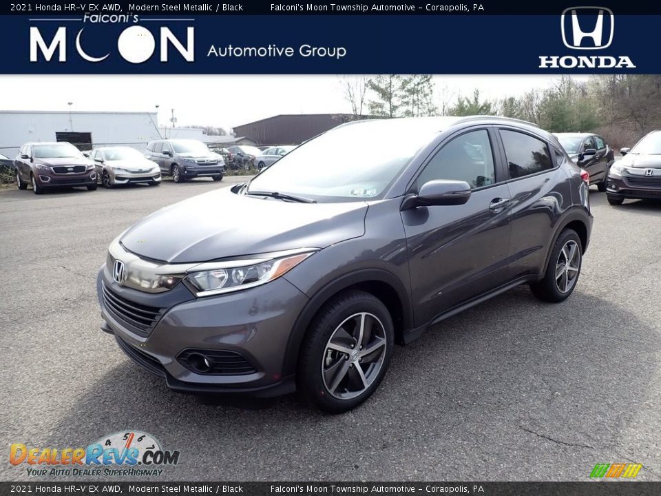 2021 Honda HR-V EX AWD Modern Steel Metallic / Black Photo #1