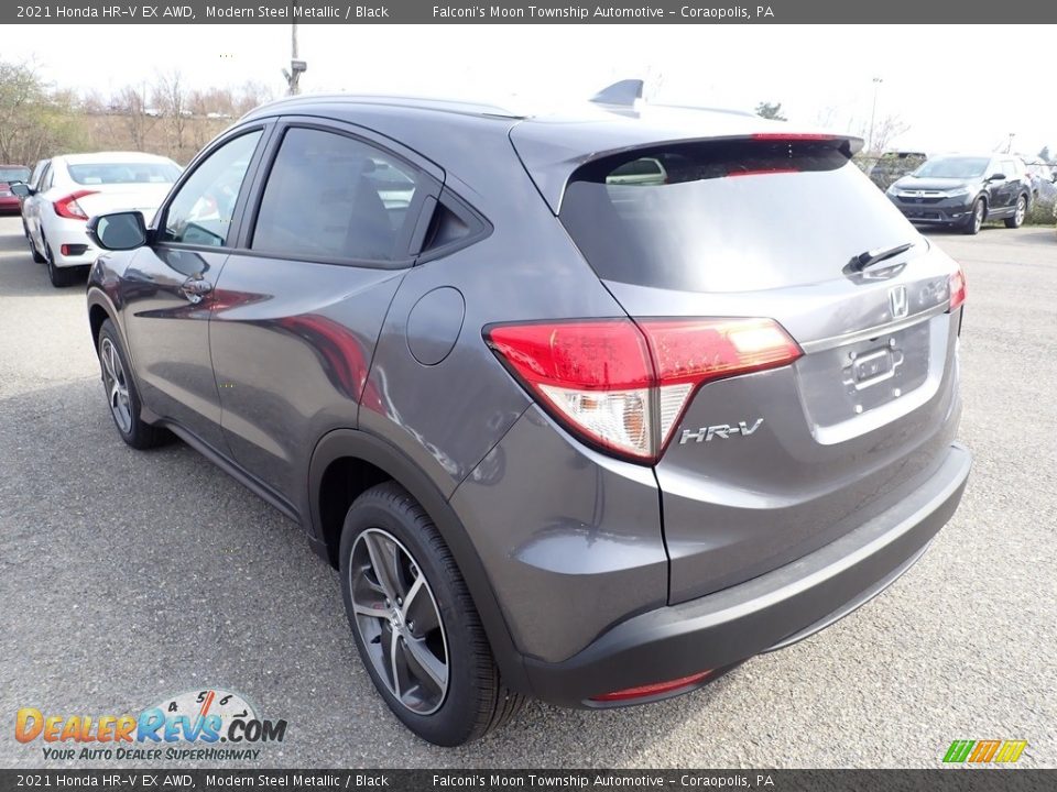 2021 Honda HR-V EX AWD Modern Steel Metallic / Black Photo #2