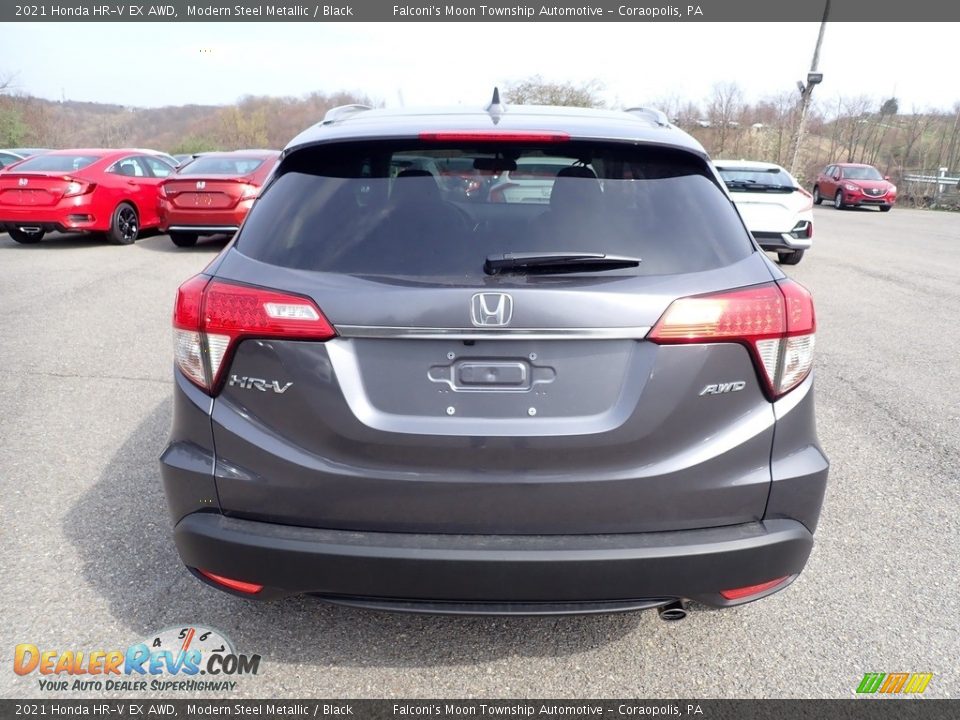 2021 Honda HR-V EX AWD Modern Steel Metallic / Black Photo #3