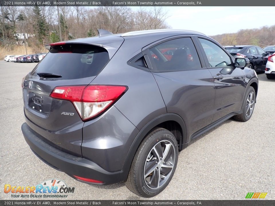 2021 Honda HR-V EX AWD Modern Steel Metallic / Black Photo #4